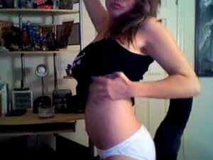 Pregnant immature strips for me on cam