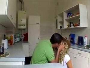 Wife gets fucked in the kitchen. Wife gets fucked in the kitchen