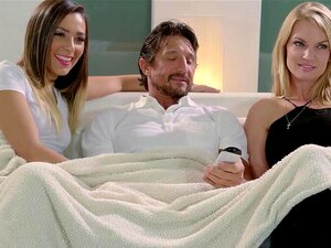 Amazing brunette cutie Jaye Summers grabbed stepdads big dick and sucked it