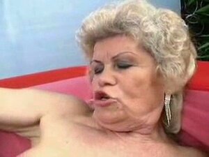 Strap on fucked by Granny