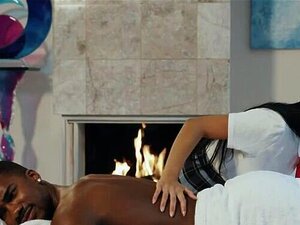 Watch As An Asian Student Gets Taught The Art Of Sensual Massage By A Well-endowed BBC. This Petite Girl Knows How To Please And Takes Every Inch Deepthroat! Porn