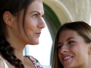 Youthful assistant seduces older lesbo. Licking her juicy snatch