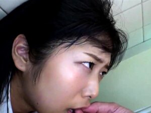 Slim young Japanese cutie gets screwed and facialized