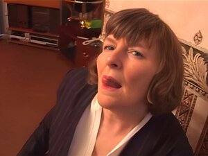 granny in stockings shows her pussy