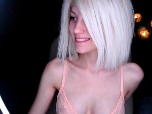 Provoking fresh babe shows off her lovely boobs on webcam