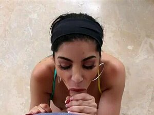 Get Hot And Bothered Watching This Curvy Cuban Babe Workout Spandex Clad At The Gym And Seduce Her Beach Volleyball Coach. She Gets A Facial And Finishes It Off By Swallowing Jizz. Porn