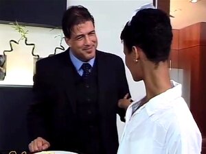 Black Waitress nailed by Customer!