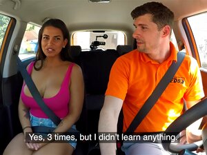 Curvy Spanish student seduces her driving instructor with her stunning assets. Get ready for a wild ride of passion, lust, and titillating car action!