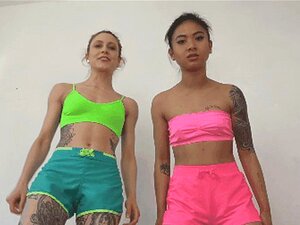 Witness The Brutal Domination Of Two Stunning Goddesses In The Gym Locker Room. They Catch A Pervert Spying And Subject Him To A Merciless Foot Punishment. HD. Real. Intense. Porn