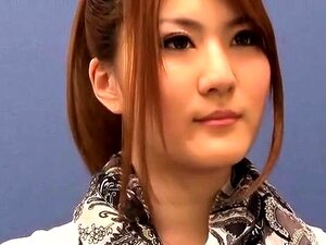 Beautiful Oriental girls stuff their pussies with hard meat